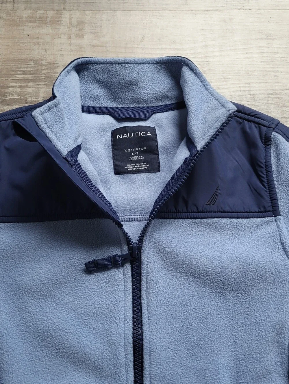 Nautica Performance Nautex Boy's XS 6-7 Regular Fleece Full Zip Jacket NWT